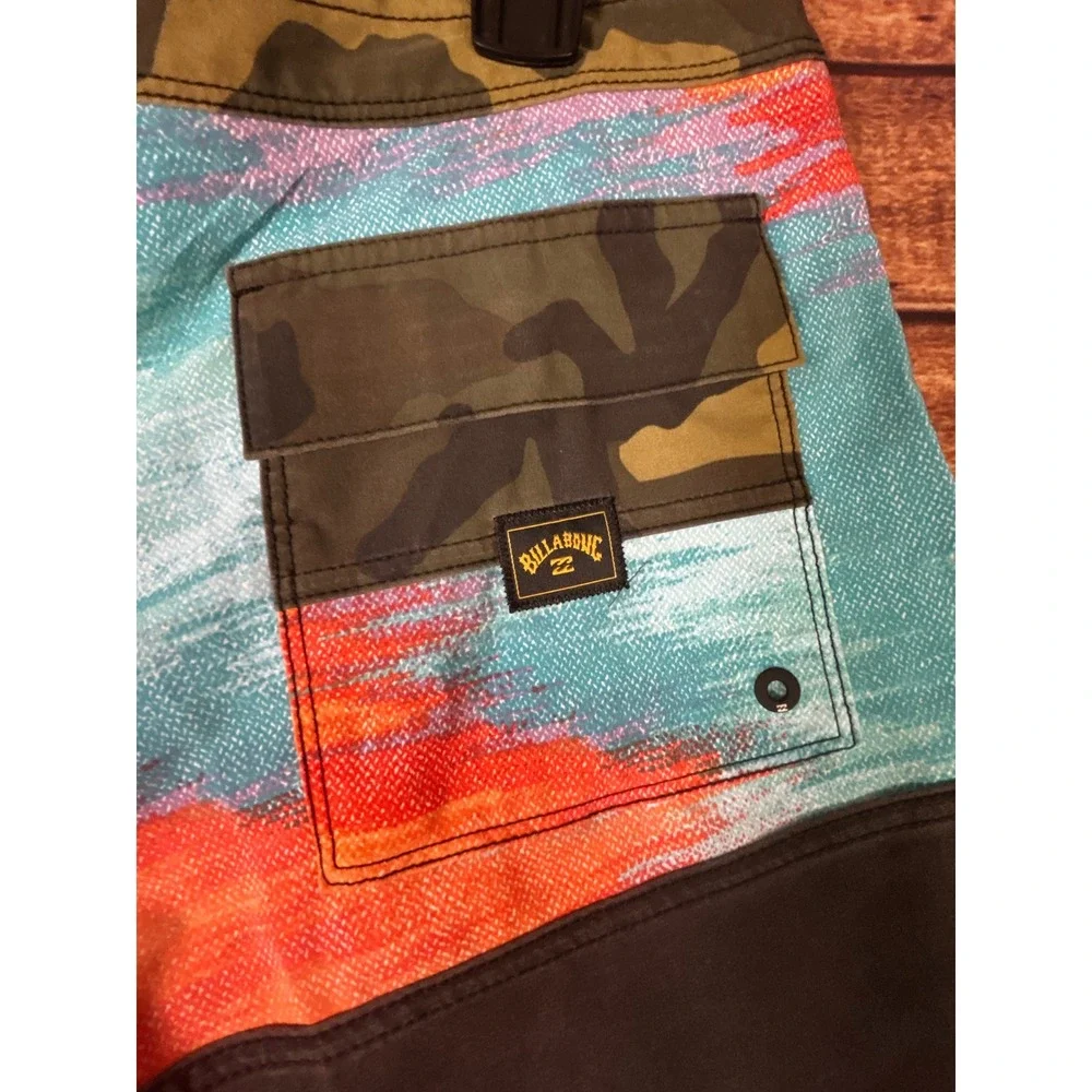 Billabong Mens Fifty50 Pro Recycler Boardshorts Camo‎ Abstract 36 NEW Surf Swim